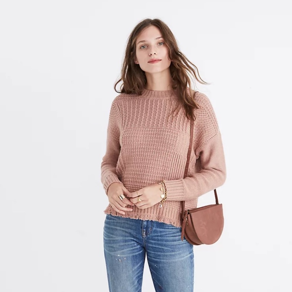 MADEWELL Stitch Mix Pullover Sweater